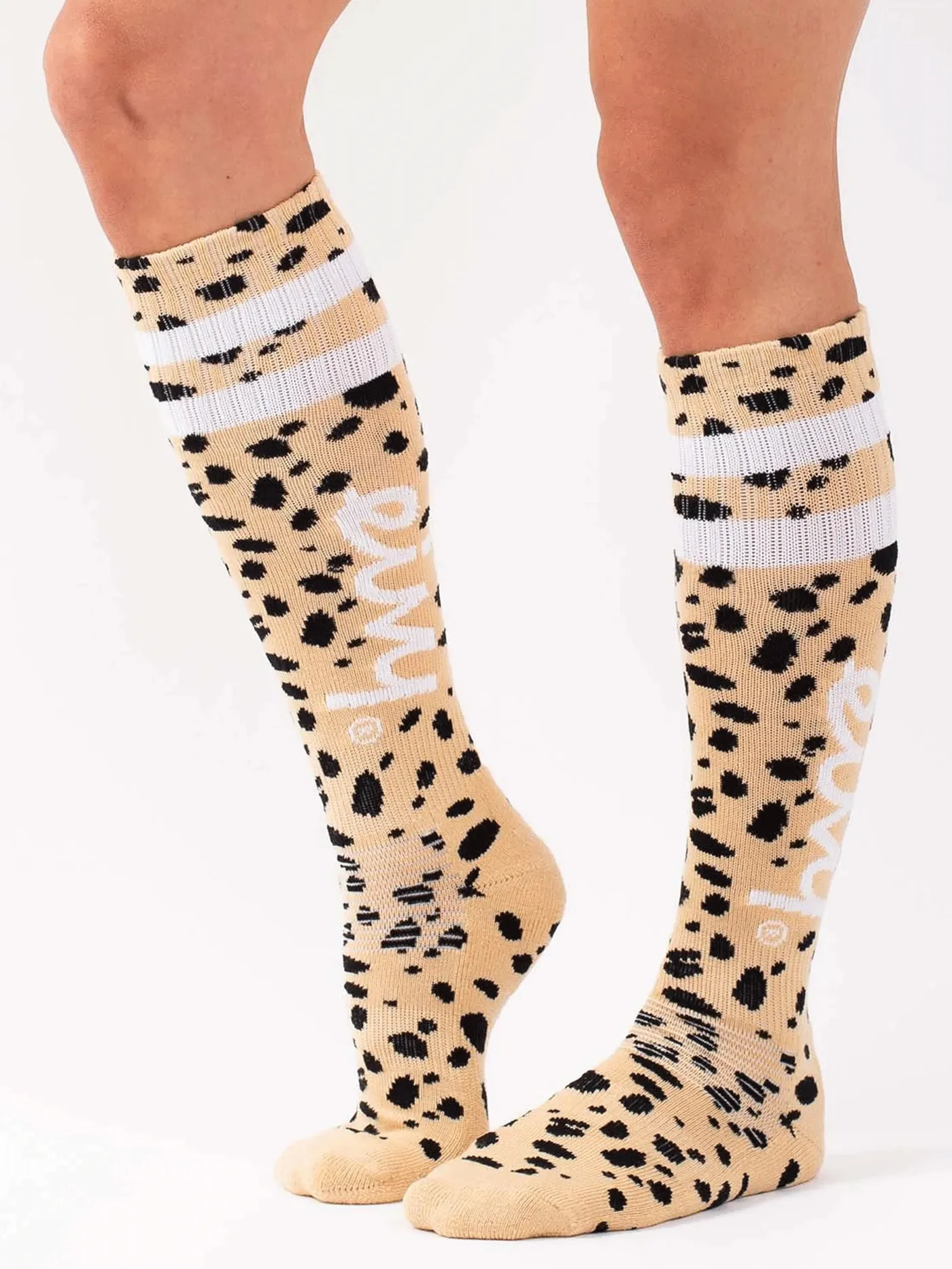 Cheerleader Wool Cheetah Socks (Women)