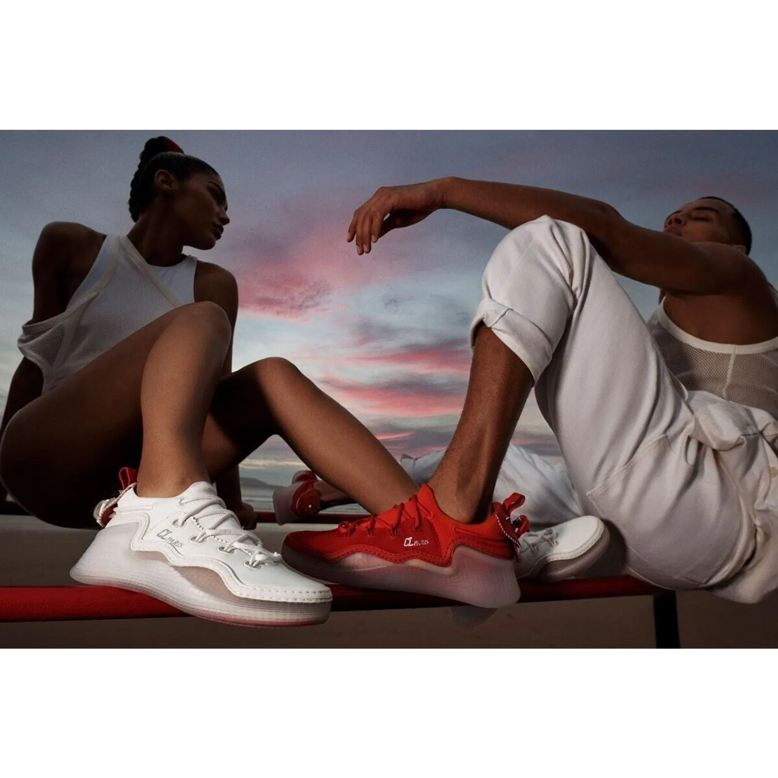 CHRISTIAN LOUBOUTIN Men's Arpoador Low-top Sneakers Red