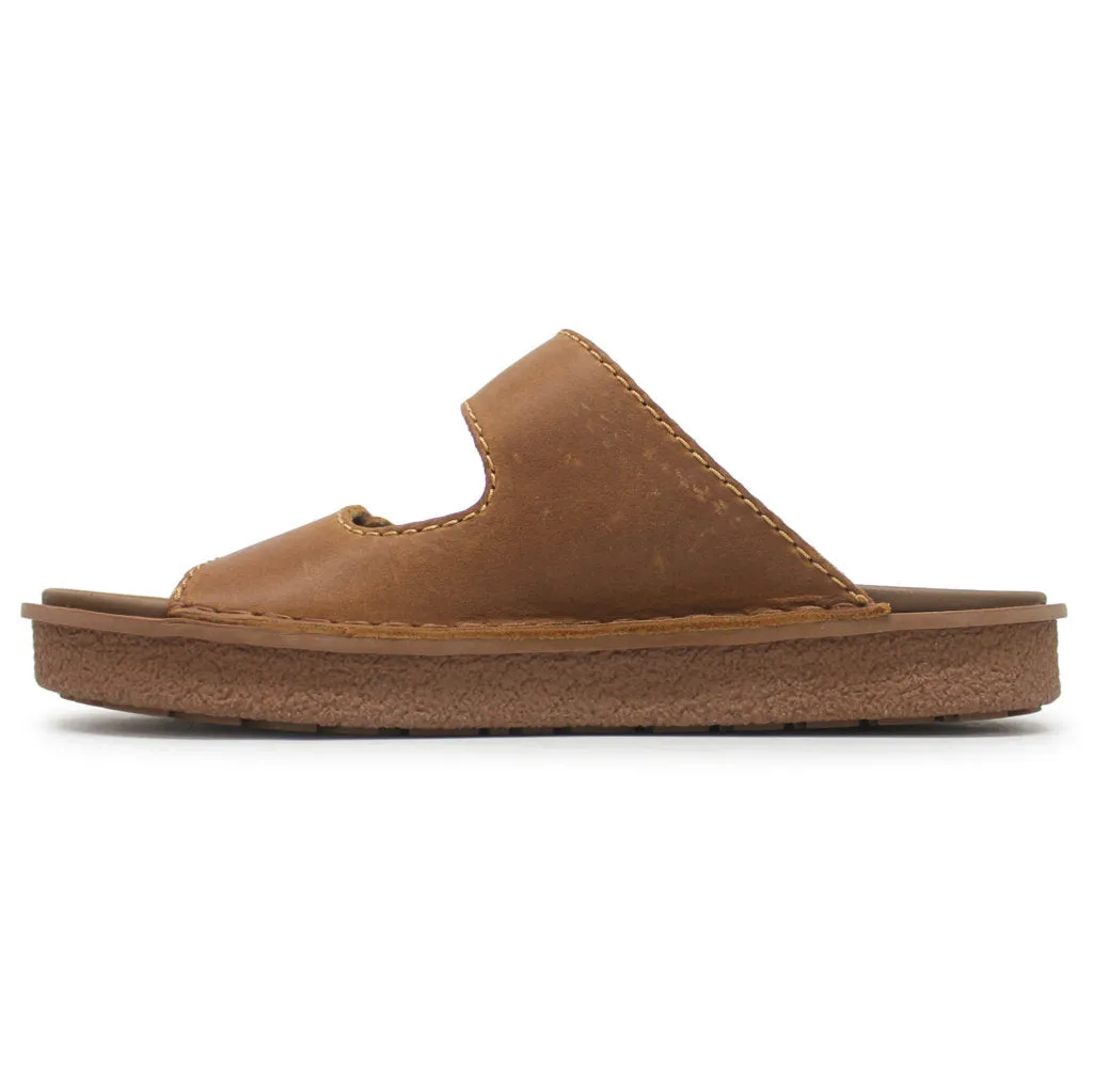 Clarks Litton Strap Leather Men's Slider Sandals