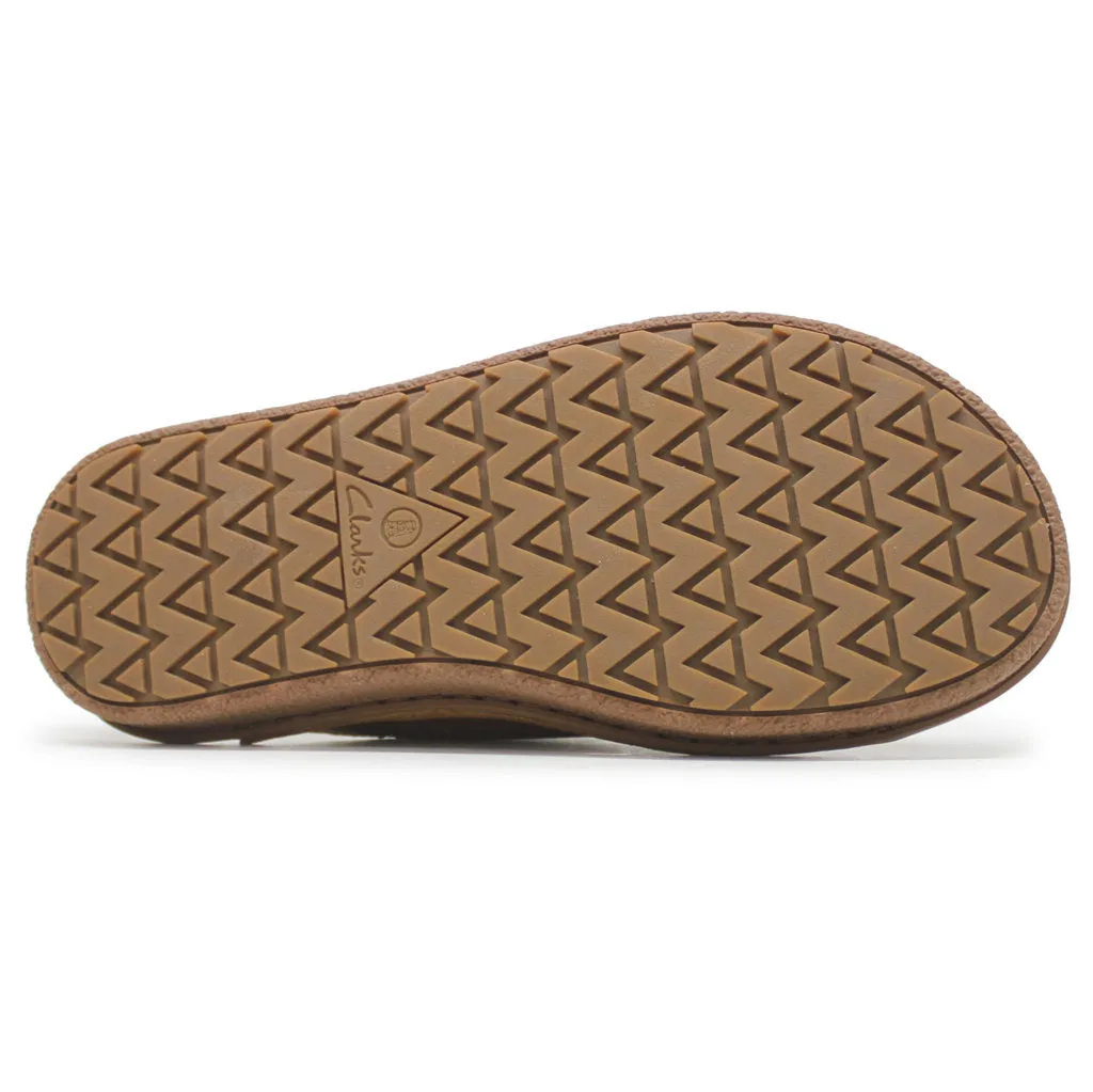 Clarks Litton Strap Leather Men's Slider Sandals
