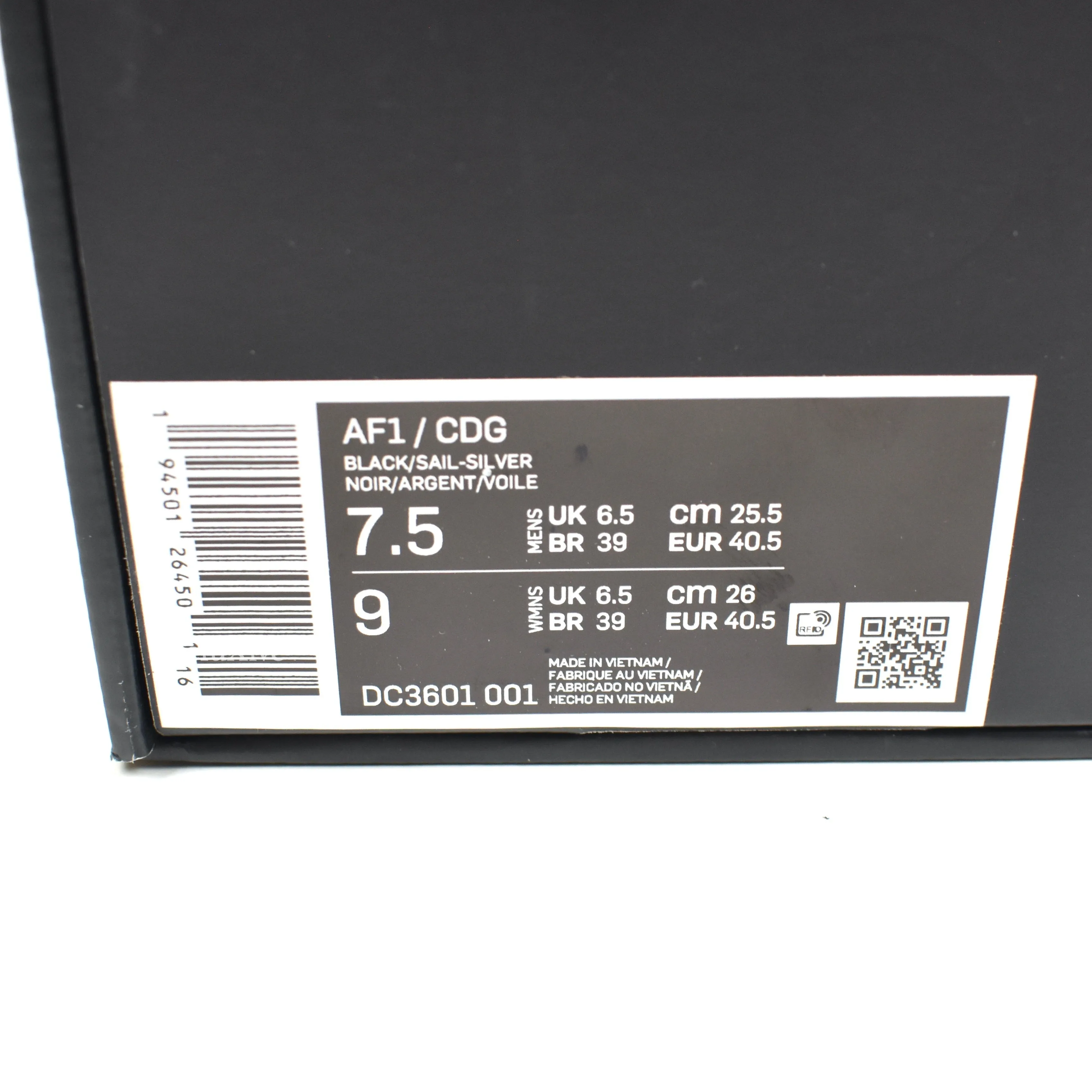 Comme des Garcons x Nike - Air Force 1 Mid CDG (Black)