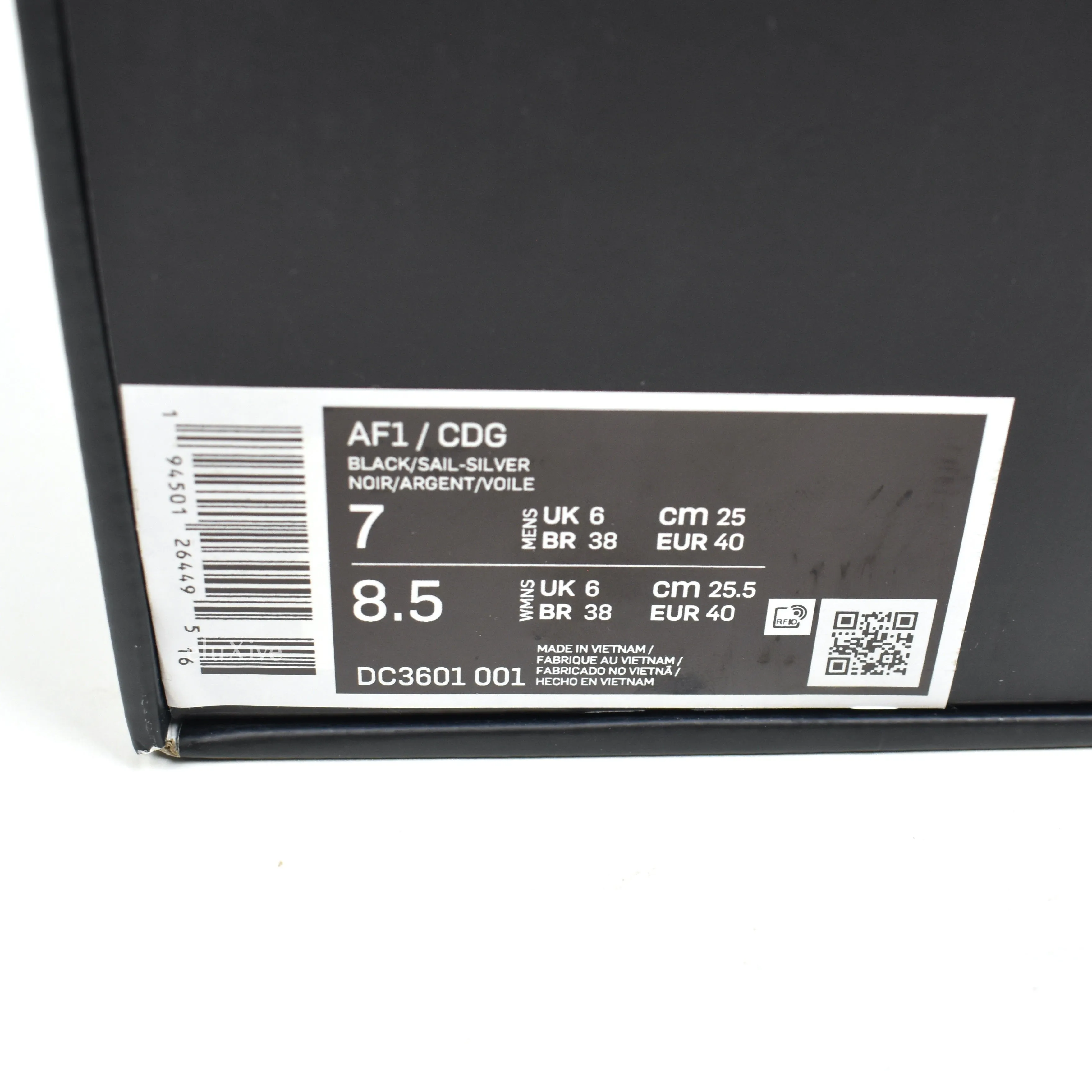 Comme des Garcons x Nike - Air Force 1 Mid CDG (Black)