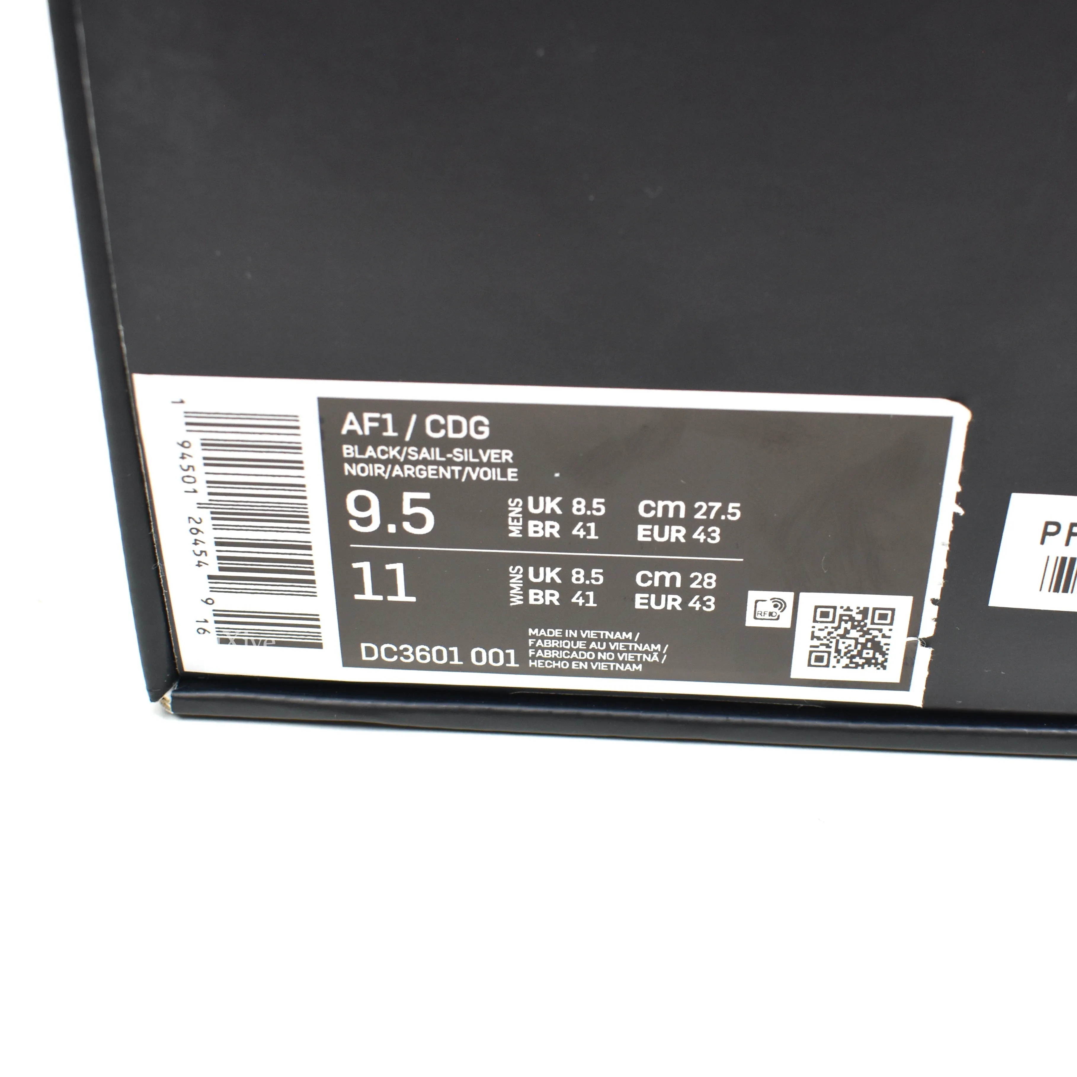 Comme des Garcons x Nike - Air Force 1 Mid CDG (Black)