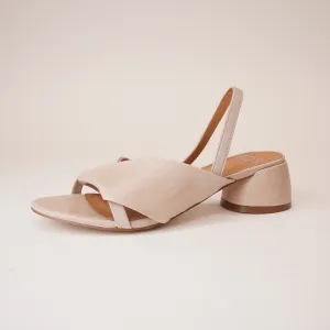 Fiorello Nude Leather Heels