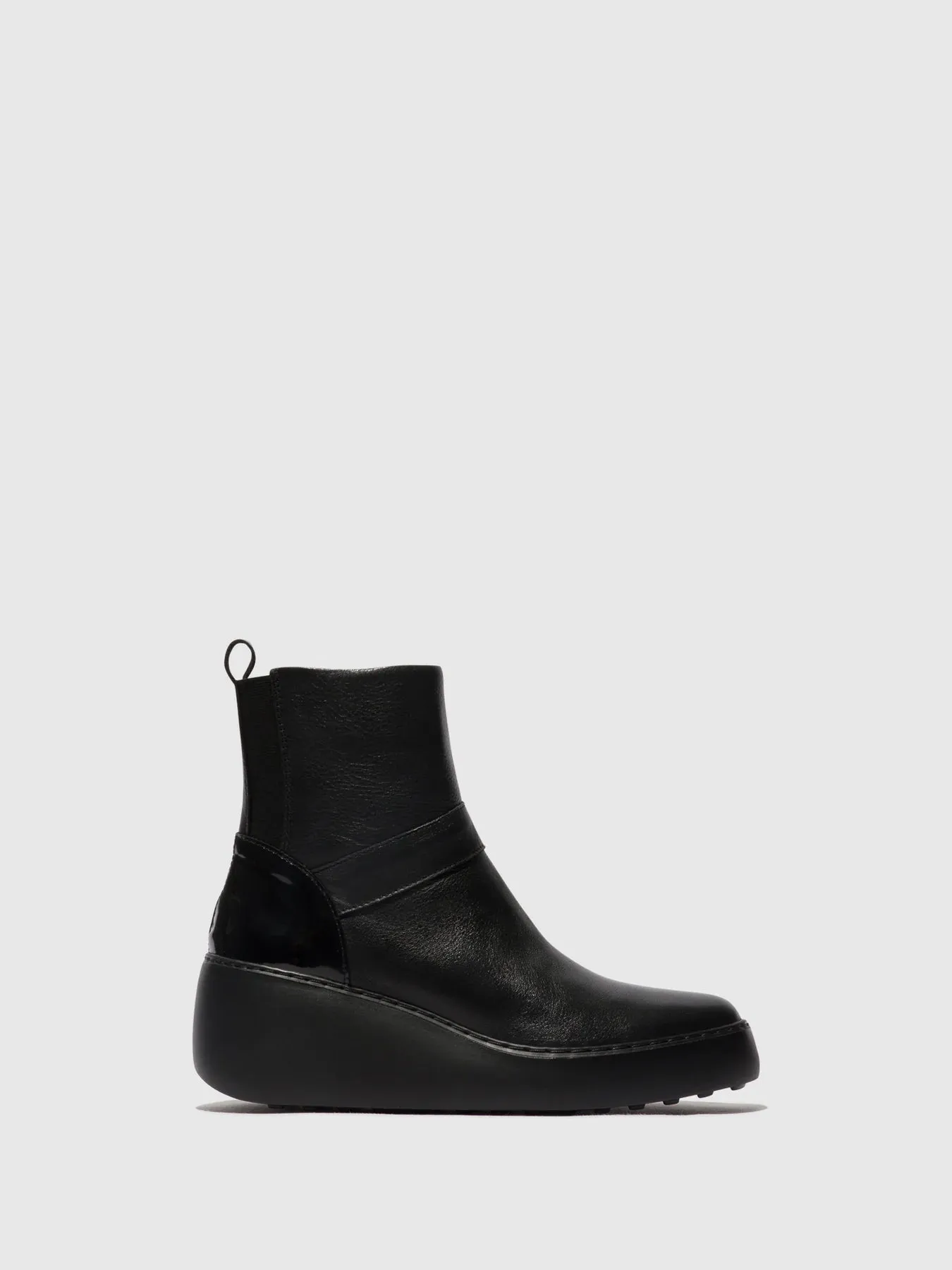 Fly London Women's DOXE604FLY Zip-Up Ankle Boots Black