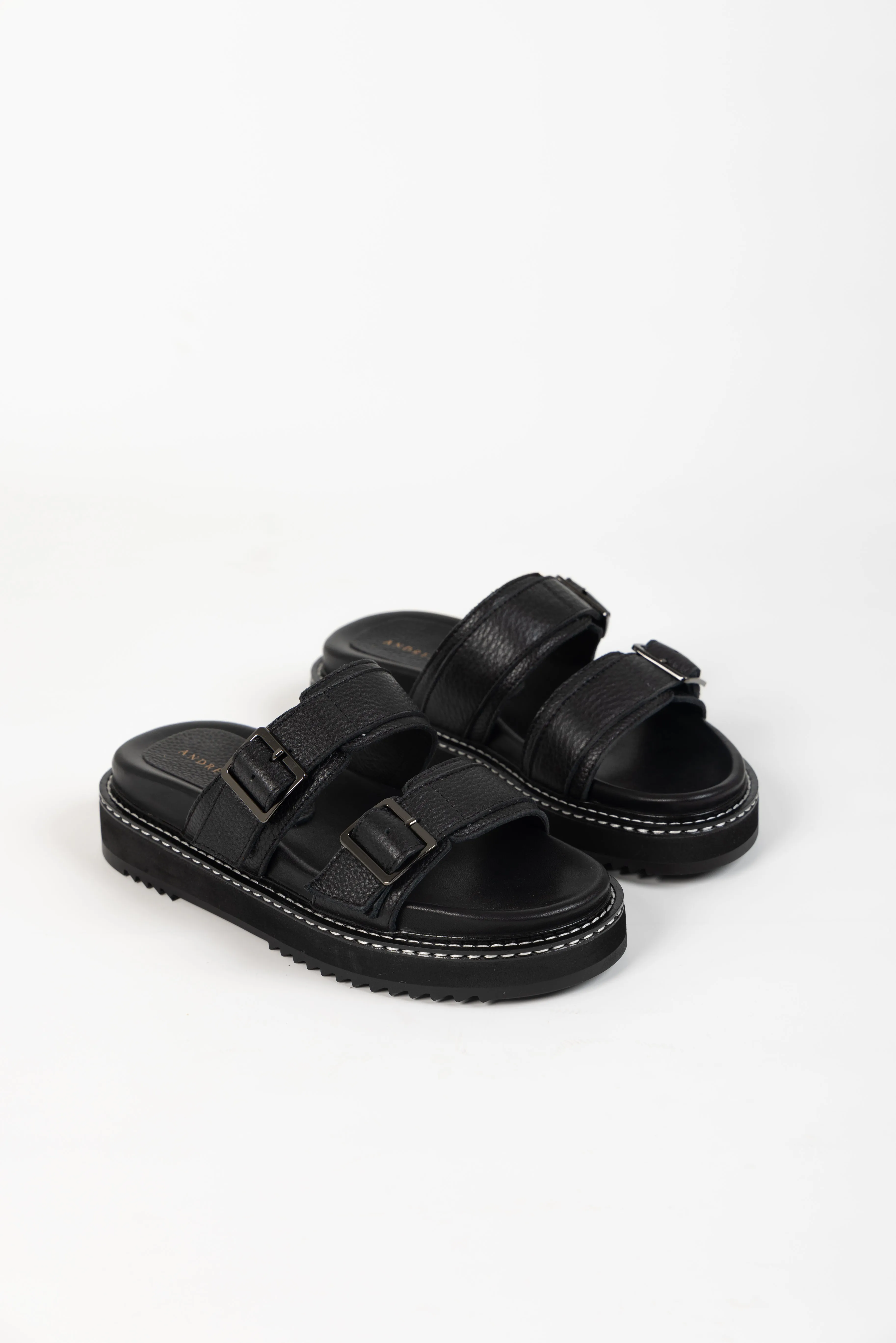 GIMLET SANDAL BLACK LEATHER