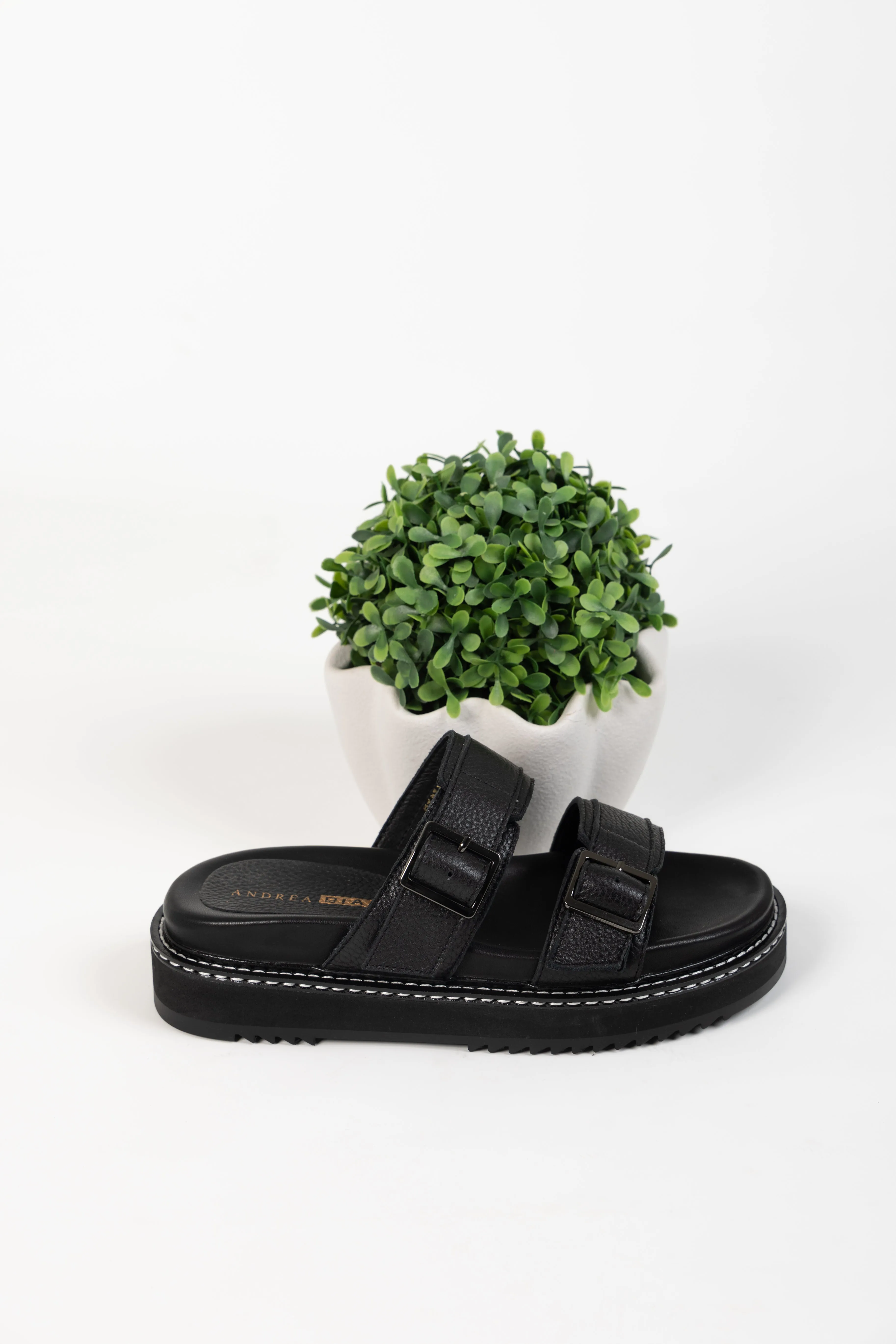 GIMLET SANDAL BLACK LEATHER