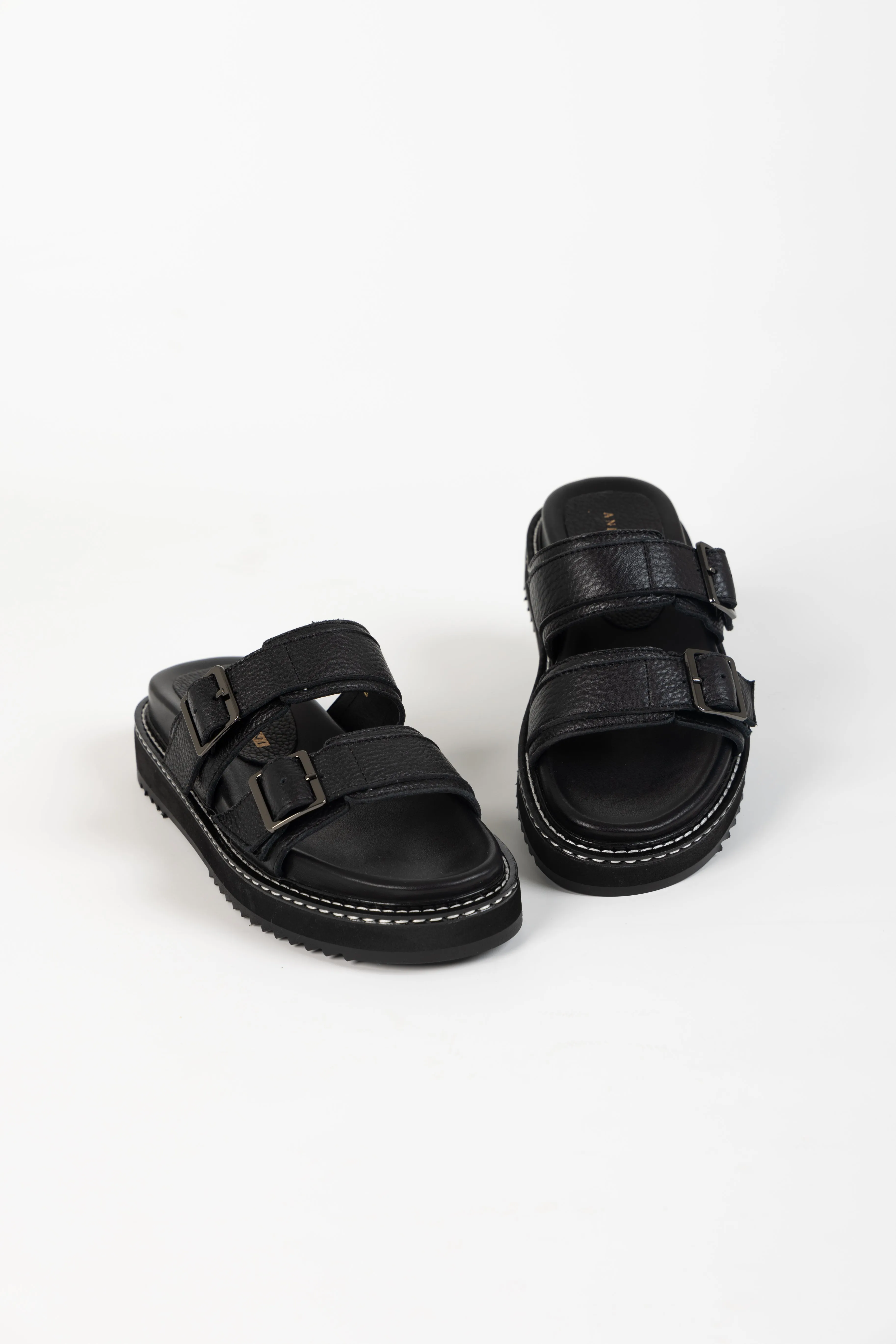 GIMLET SANDAL BLACK LEATHER