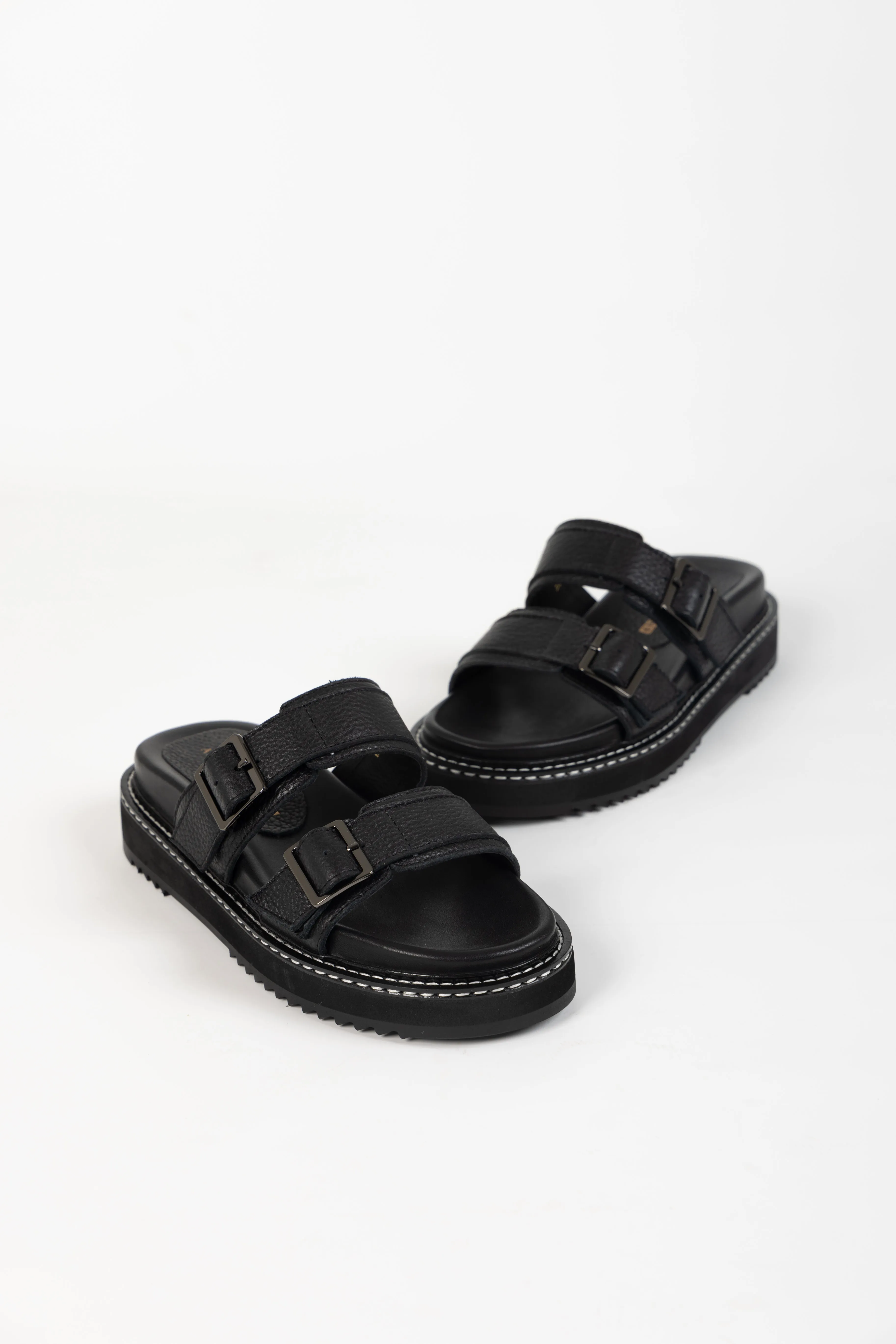 GIMLET SANDAL BLACK LEATHER