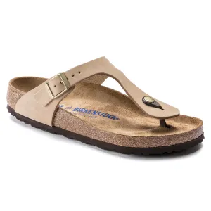 Gizeh Soft Footbed Nubuck Leather Sandcastle