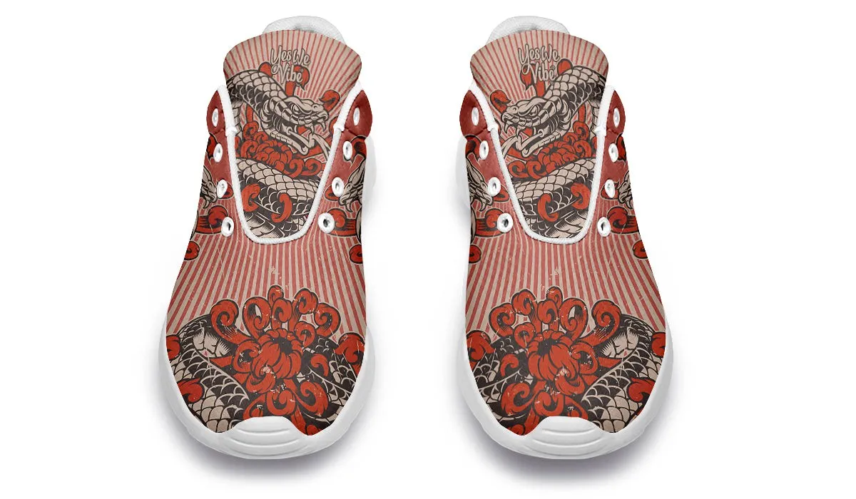 Japanese Snake And Lotus