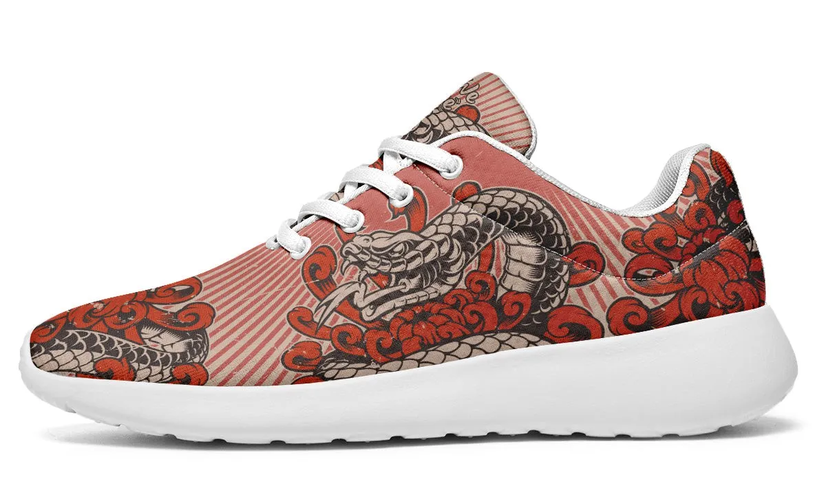 Japanese Snake And Lotus