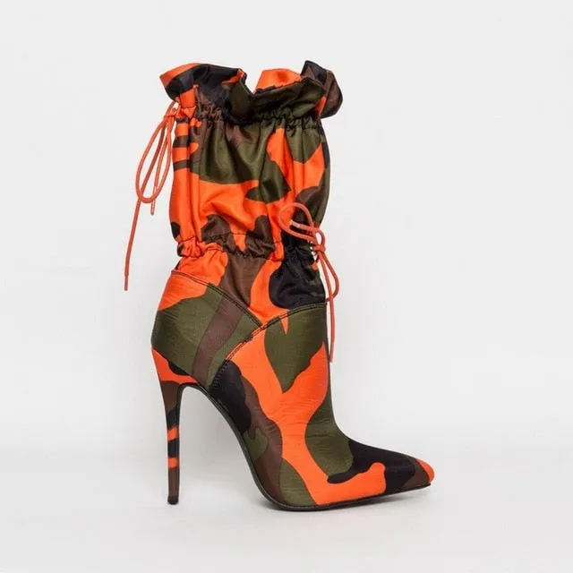 Kadence Drawstring Mid Ankle Boots - 5 Colors