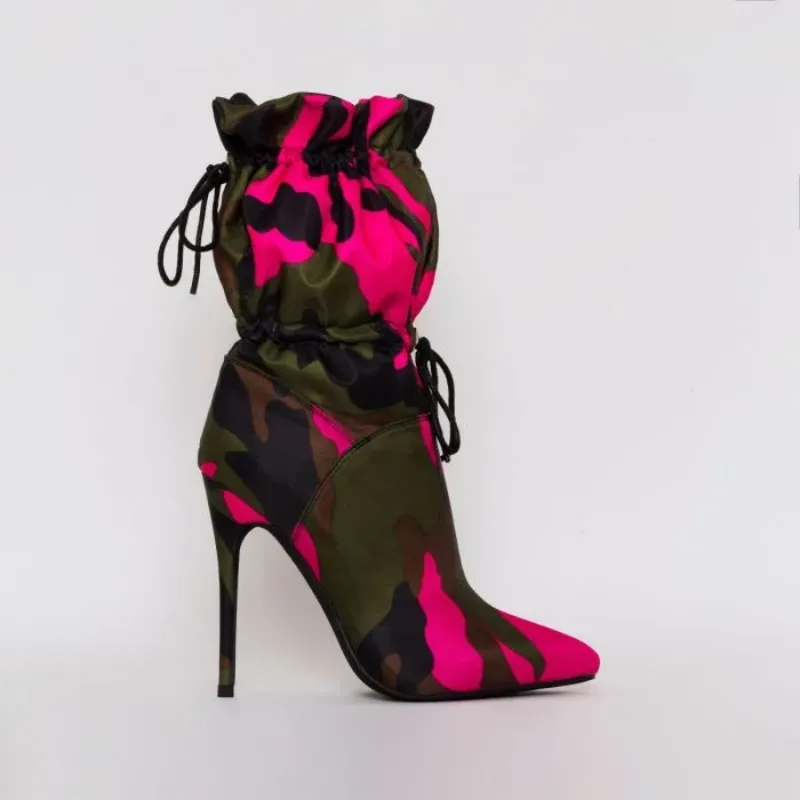Kadence Drawstring Mid Ankle Boots - 5 Colors