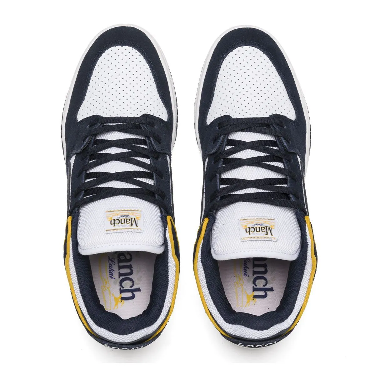 Lakai Telford Low Manch Skate Shoes - Navy/White