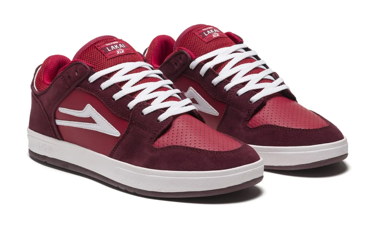 LAKAI Telford Low Shoes Burgundy/Cardinal Suede