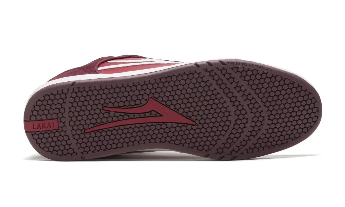 LAKAI Telford Low Shoes Burgundy/Cardinal Suede