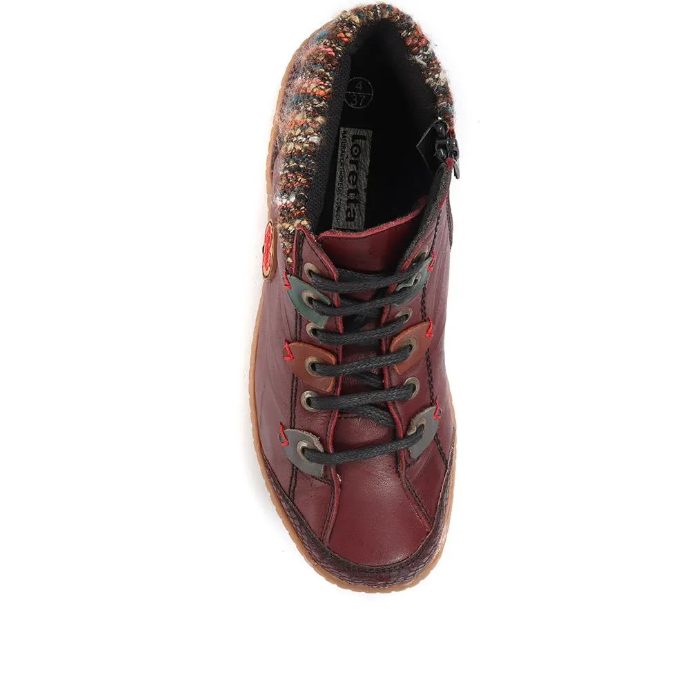 Leather Ankle Boots - HAK32013 / 319 262