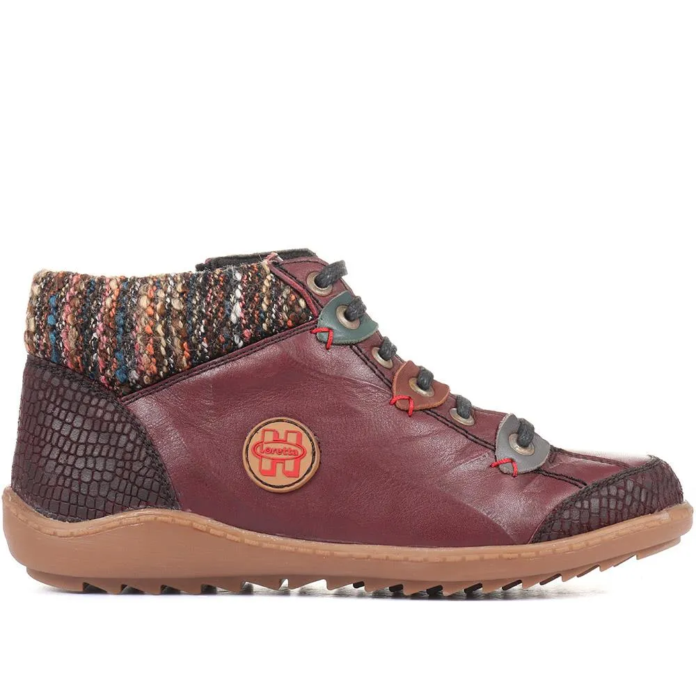 Leather Ankle Boots - HAK32013 / 319 262