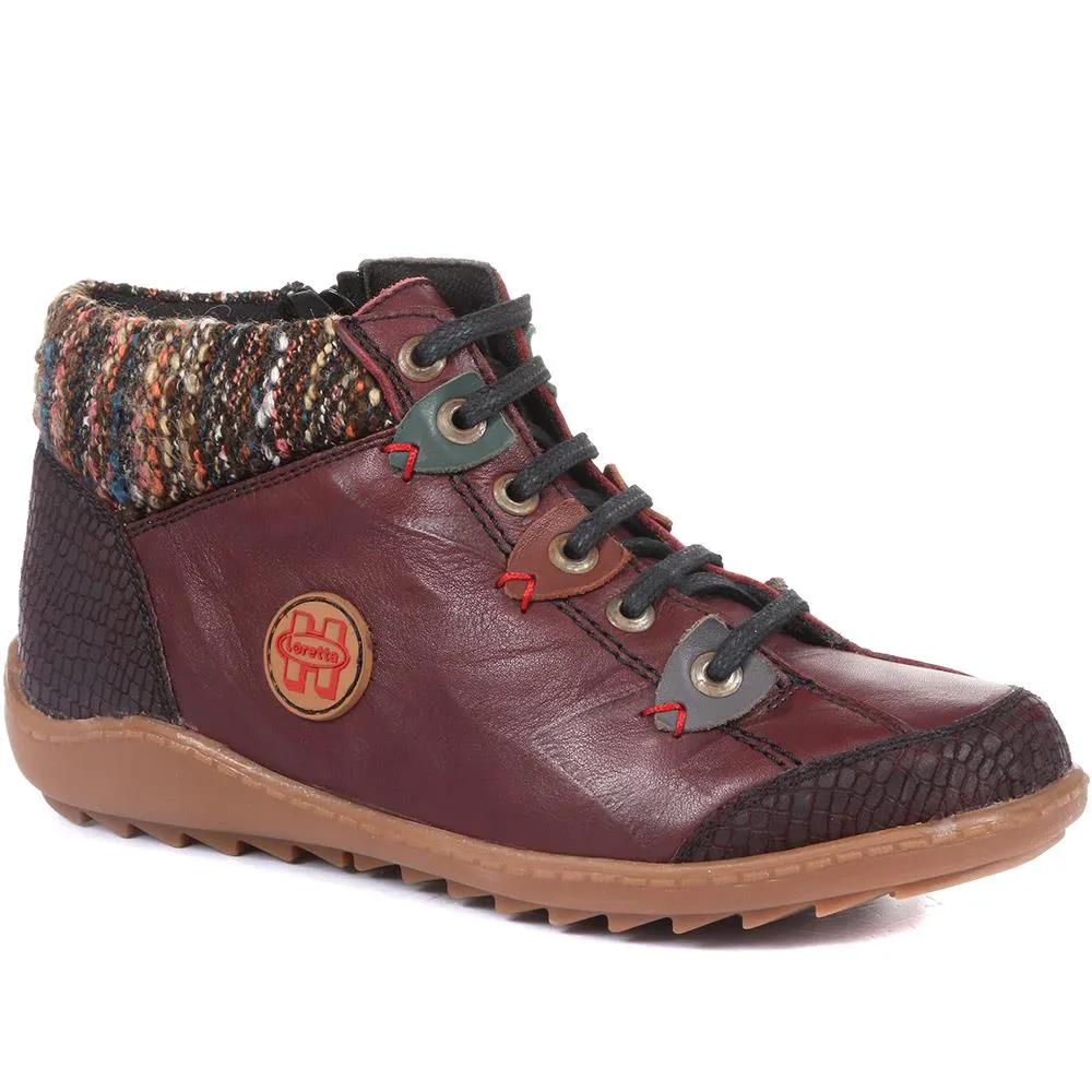 Leather Ankle Boots - HAK32013 / 319 262