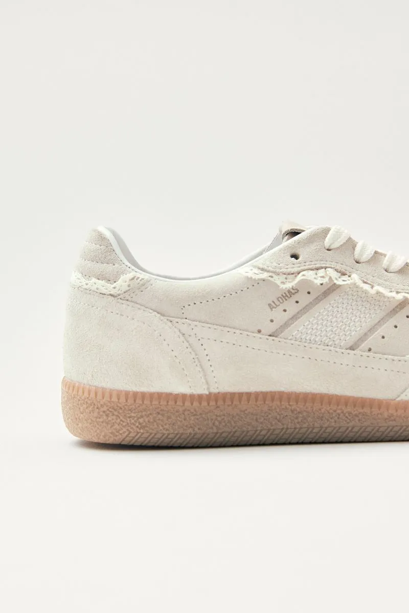 Leather Sneakers - Crochet Cream