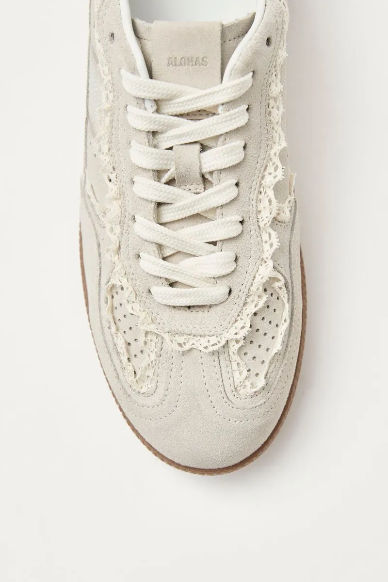 Leather Sneakers - Crochet Cream