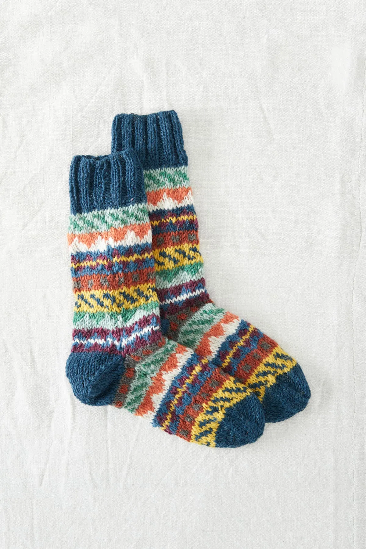 Luga Unisex Nordic Knit Socks Eco Waste Wool