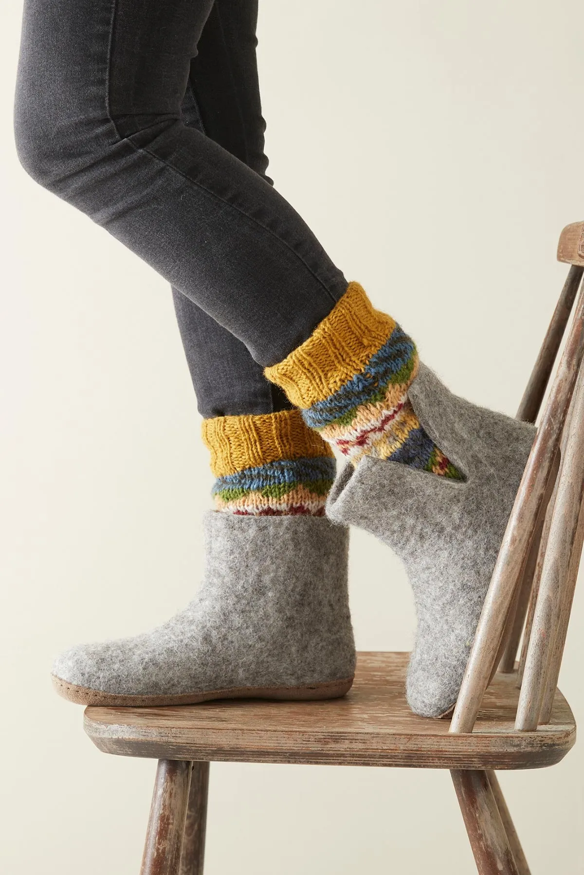 Luga Unisex Nordic Knit Socks Eco Waste Wool