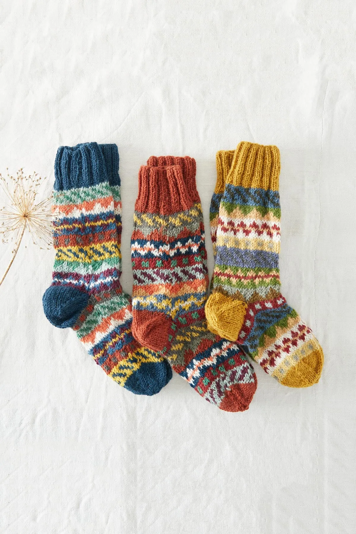 Luga Unisex Nordic Knit Socks Eco Waste Wool