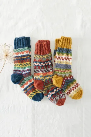 Luga Unisex Nordic Knit Socks Eco Waste Wool