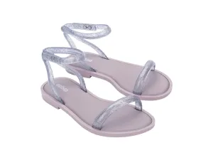 Melissa Wave Ad Flat Strappy Lilac Sandal For Women