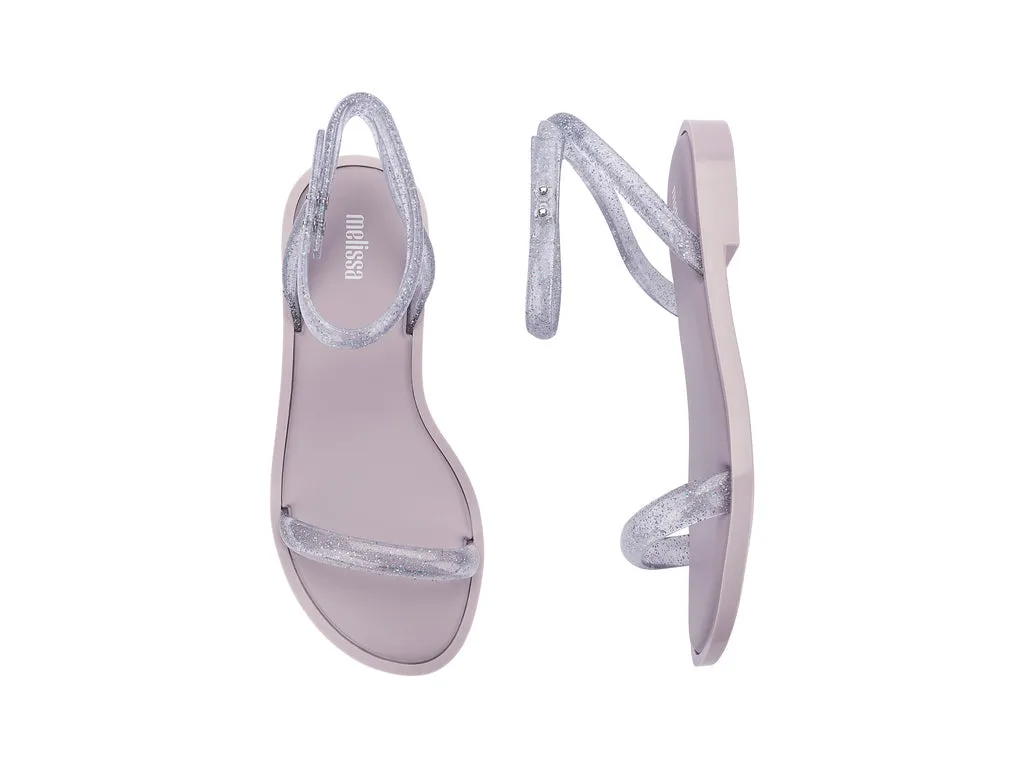 Melissa Wave Ad Flat Strappy Lilac Sandal For Women