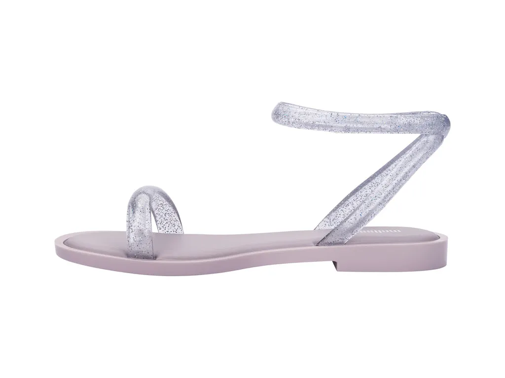 Melissa Wave Ad Flat Strappy Lilac Sandal For Women