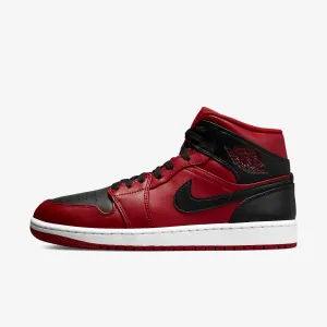 Men's Air Jordan 1 Mid "Reverse Bred" 2021 (Gym Red/Black)(554724-660)