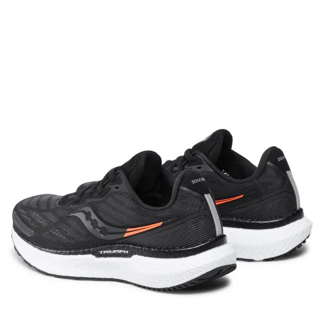 Mens Saucony Triumph 19 Shoes Black / White