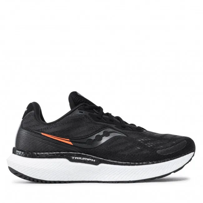Mens Saucony Triumph 19 Shoes Black / White