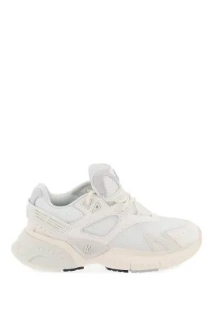 mesh and leather ma sneakers in 9 PS24MFS021 WHITE