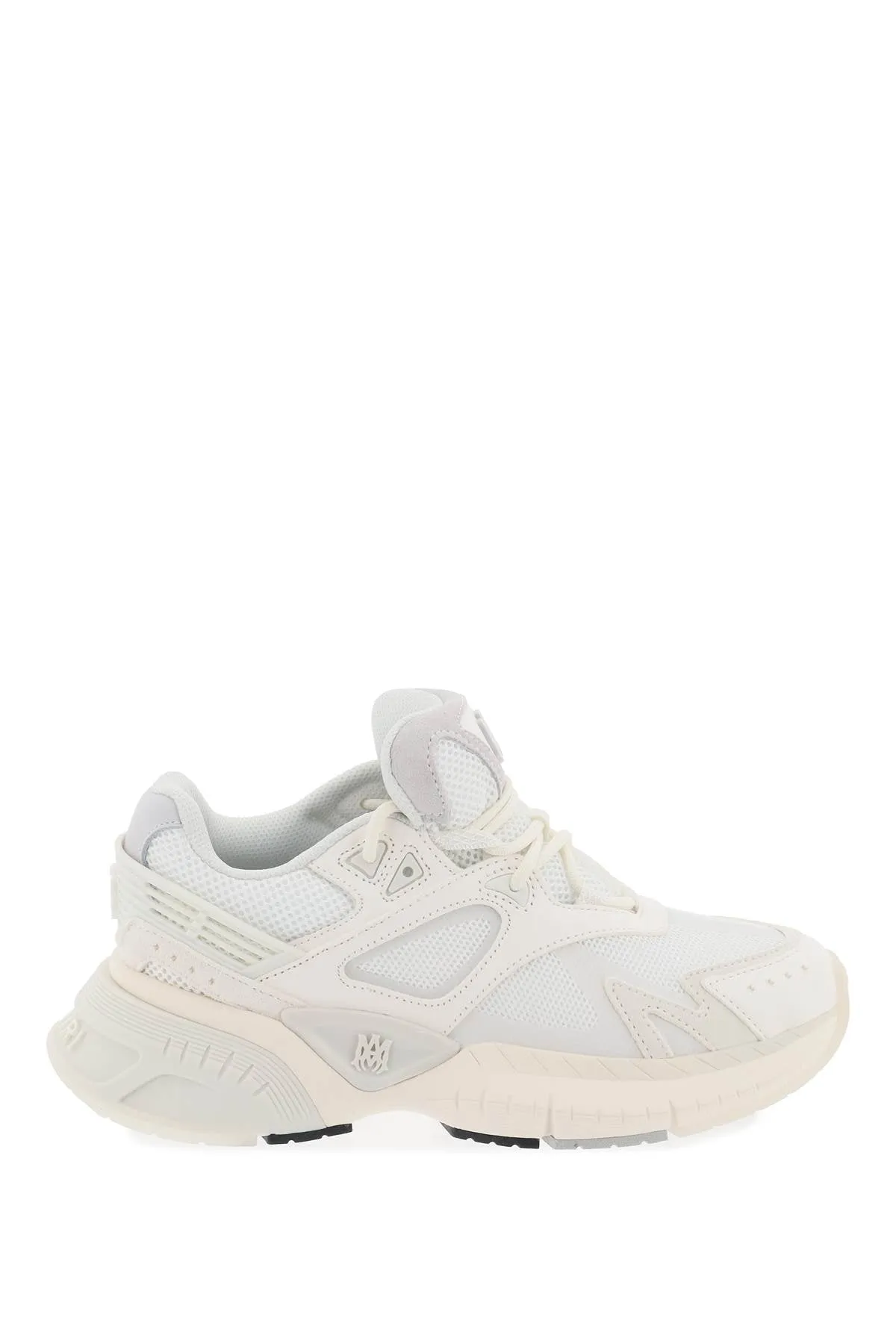 mesh and leather ma sneakers in 9 PS24MFS021 WHITE