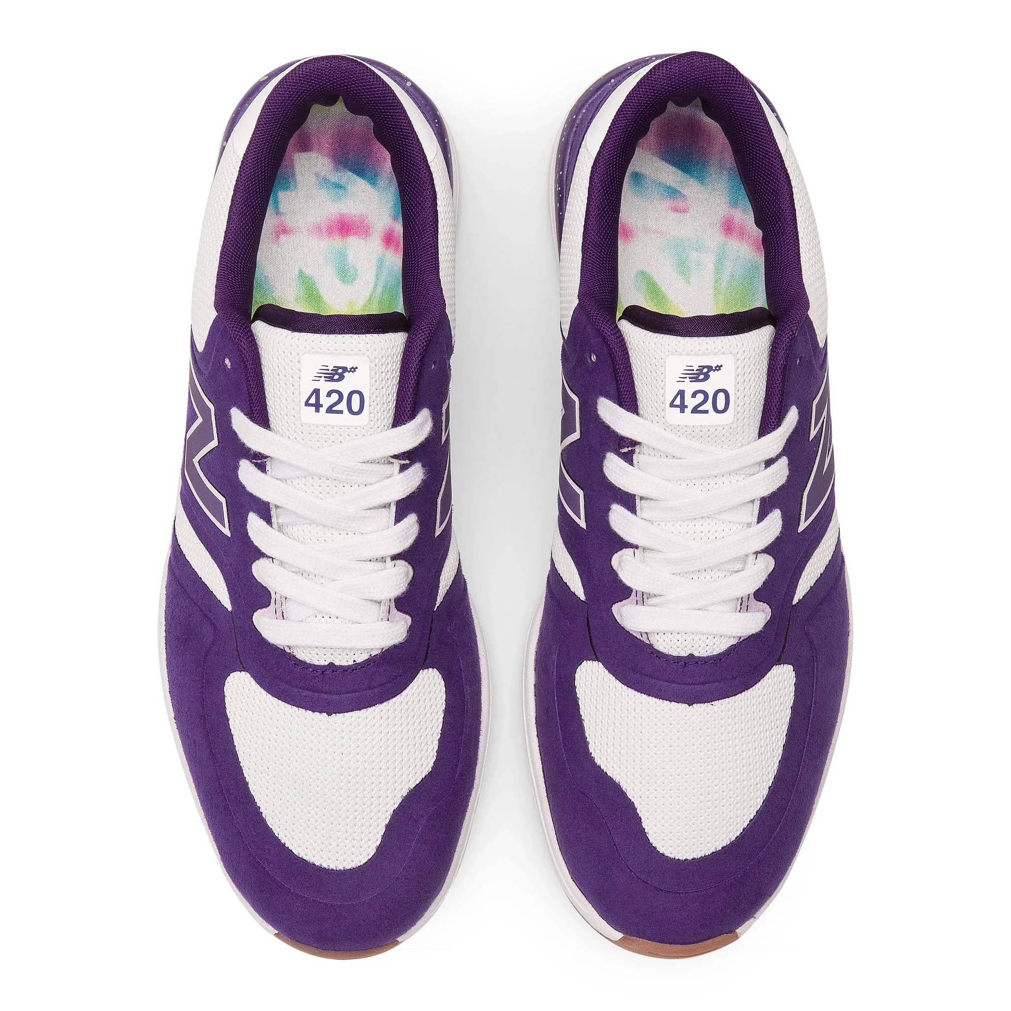 New Balance Numeric Marquise Henry 420 Skateboard Shoe - Purple/White