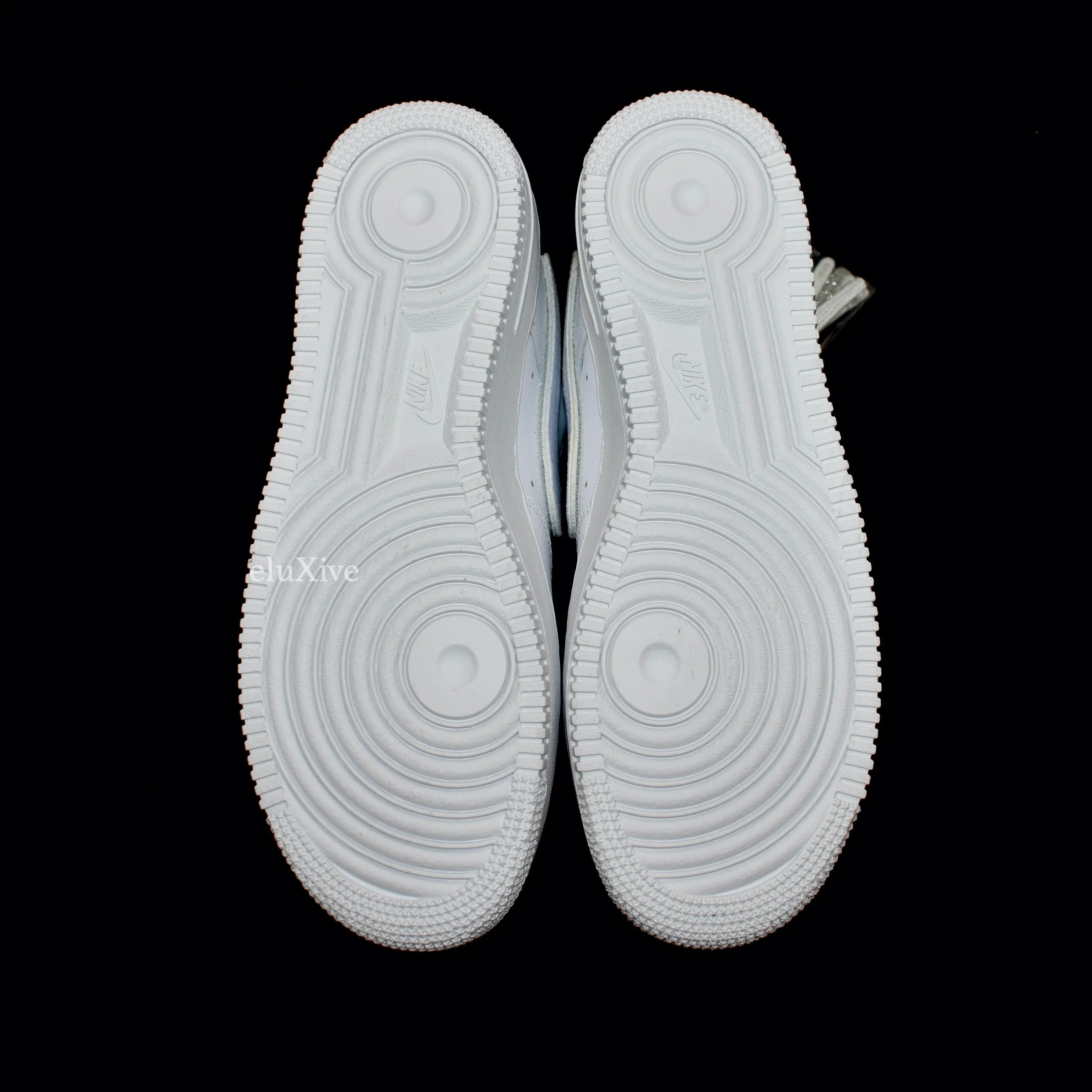 Nike - Air Force 1-100 Velcro Swoosh / Pebbled Leather (White)