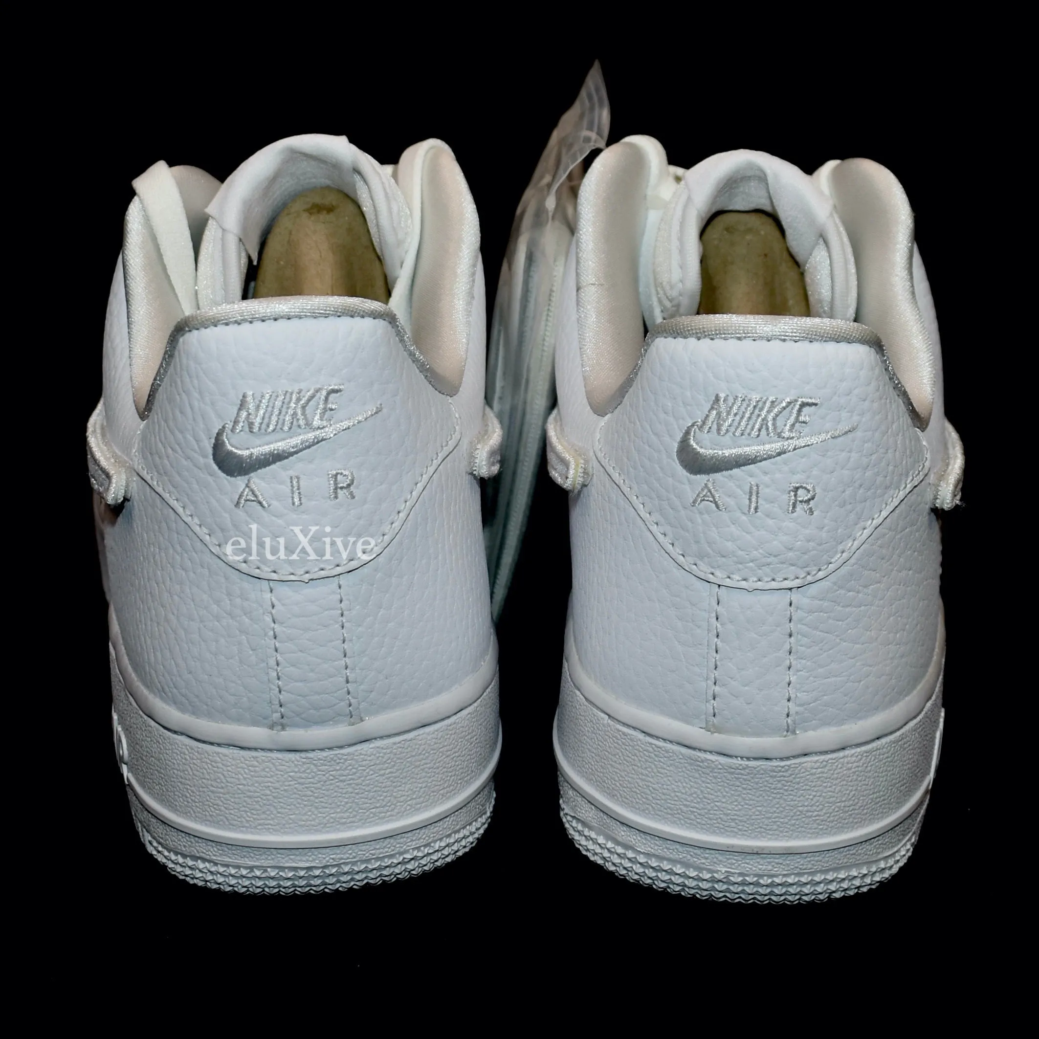 Nike - Air Force 1-100 Velcro Swoosh / Pebbled Leather (White)