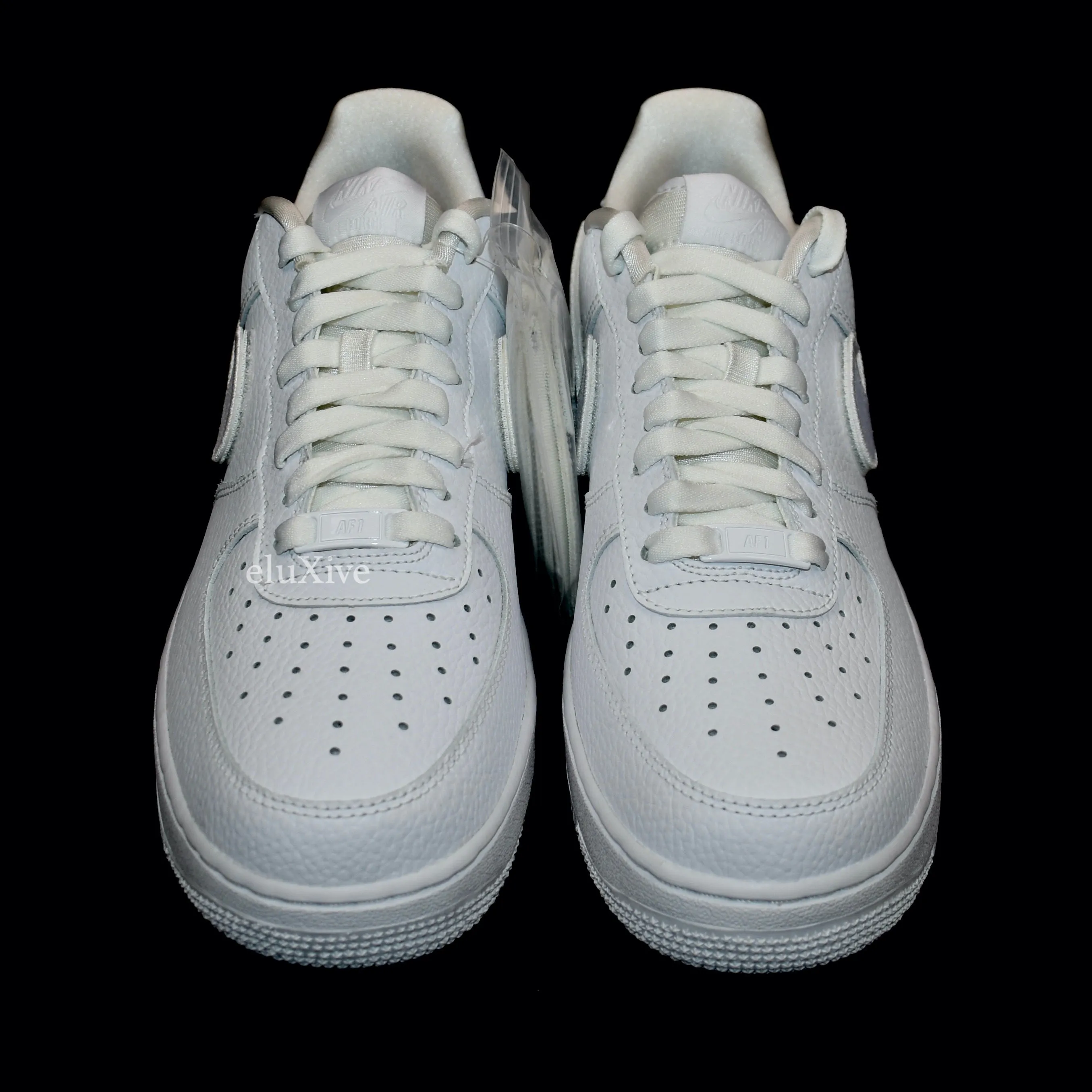 Nike - Air Force 1-100 Velcro Swoosh / Pebbled Leather (White)