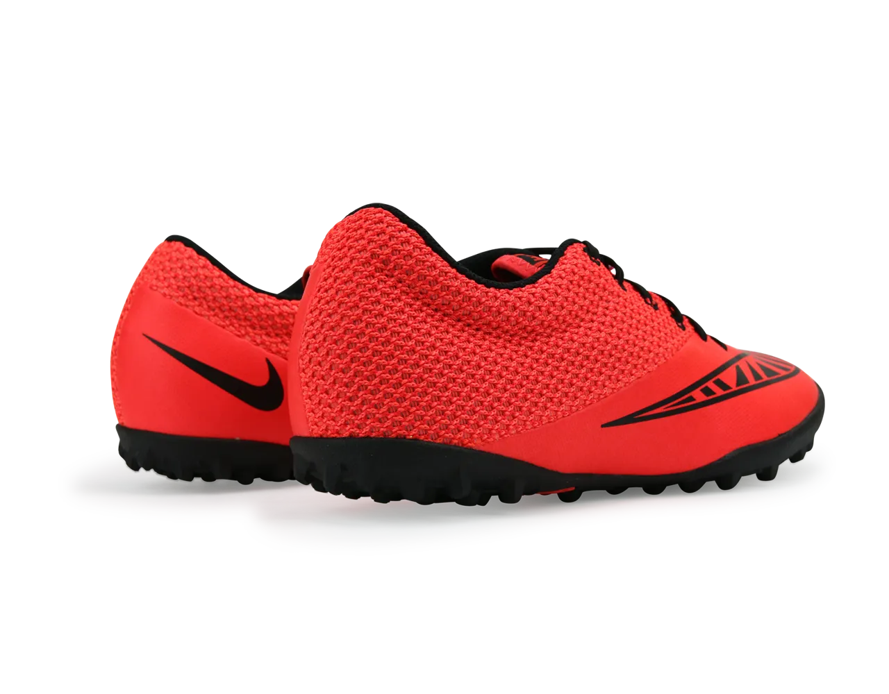 Nike Men's Mercurial Pro Turf Soccer Shoes  Bright Crimson/Black/Hot Lava