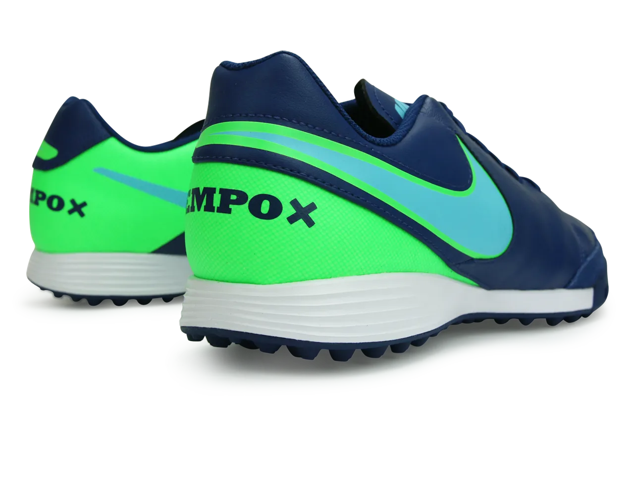 Nike Men's TiempoX Genio II Turf Shoes Costal Blue/Polarized Blue/Rage Green