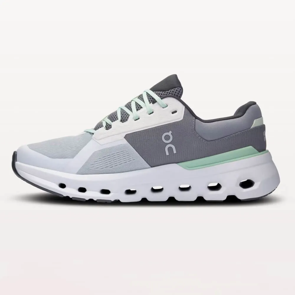 On Men's Cloudrunner 2 Wide Shoes - Glacier / Sage
