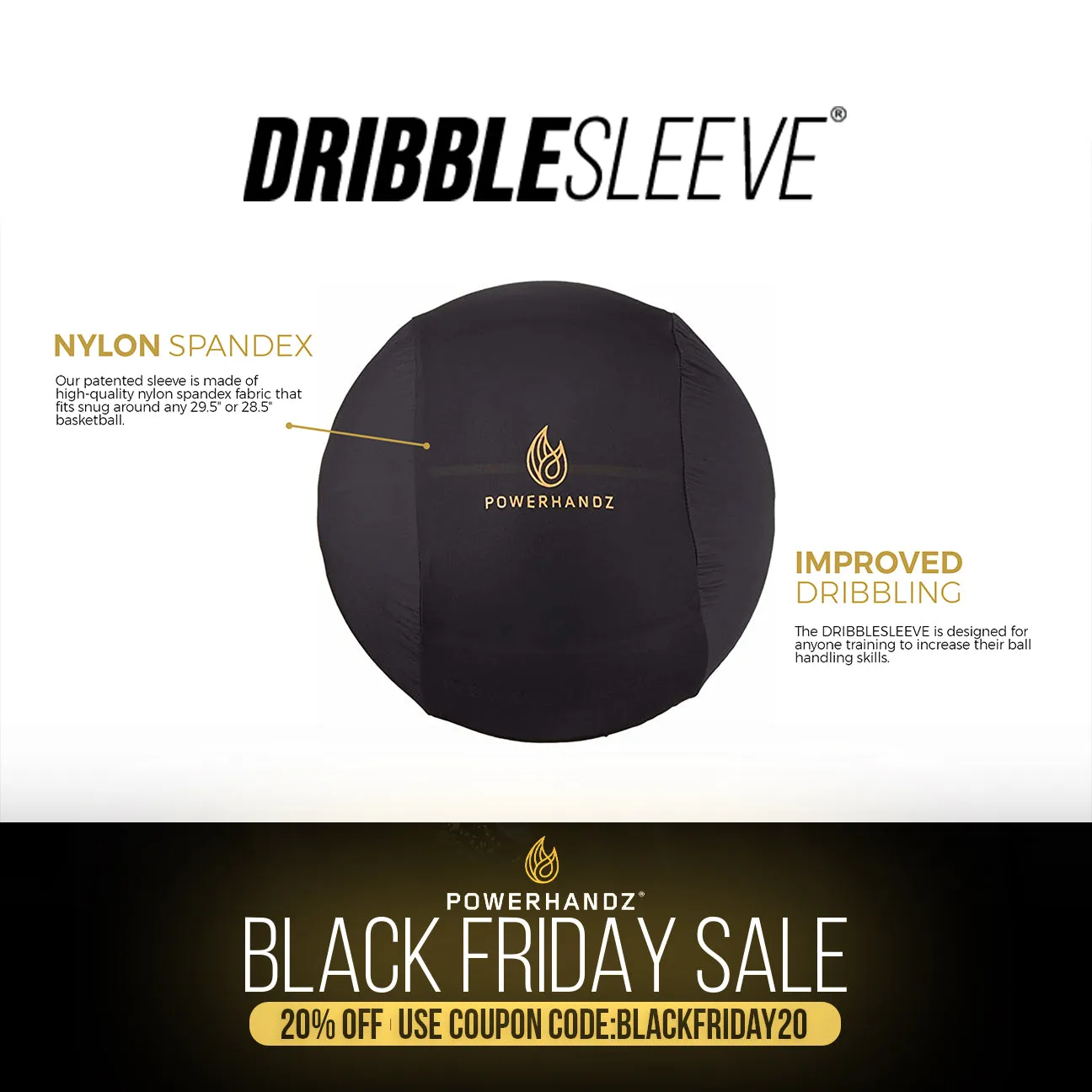 POWERHANDZ Basketball Dribble Sleeve- 10% off (Discount Code: POWER10)