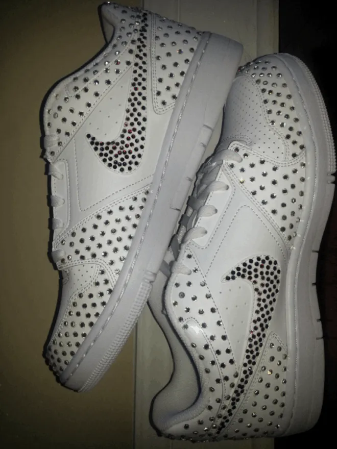 Rainbow Rhinestone Nike Air Force One Sneakers