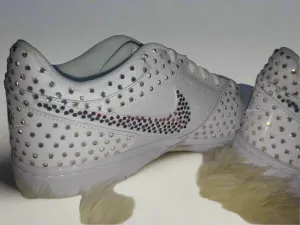 Rainbow Rhinestone Nike Air Force One Sneakers