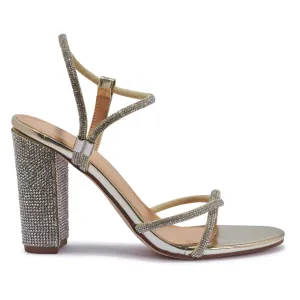 REEVES2 DIAMANTE BLOCK HEEL SANDAL