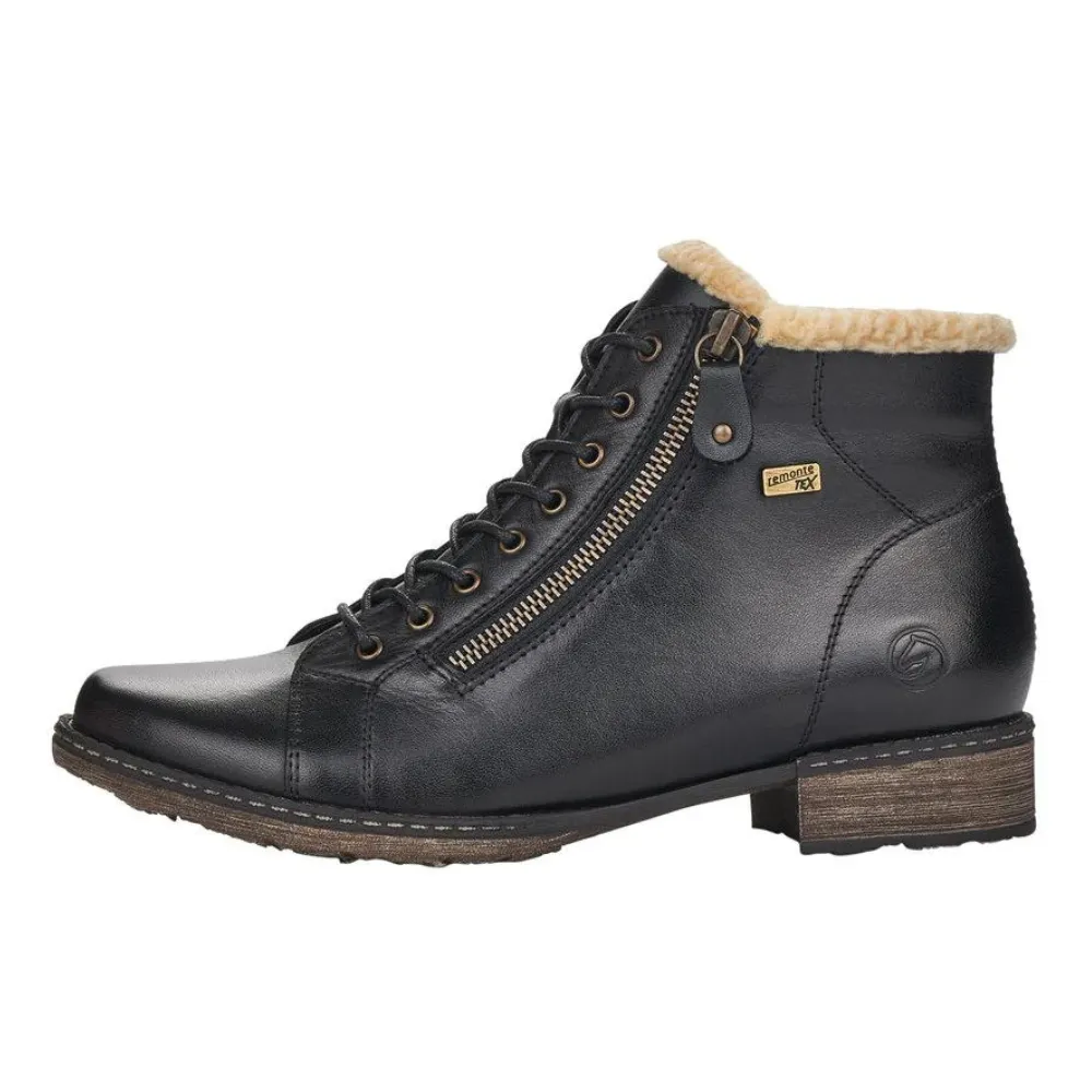 Remonte D4372 Chandra 72 Black/Beige Bootie (Women's)